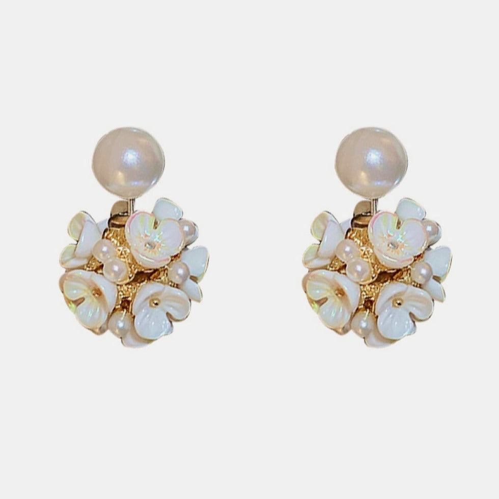 AVIANNA Silver Flower Earrings - Lily Li Jewelry